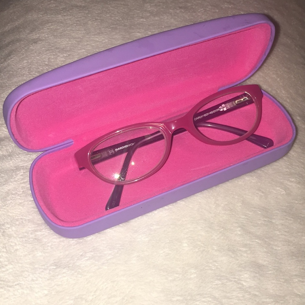 Marchon NYC kids pink frames